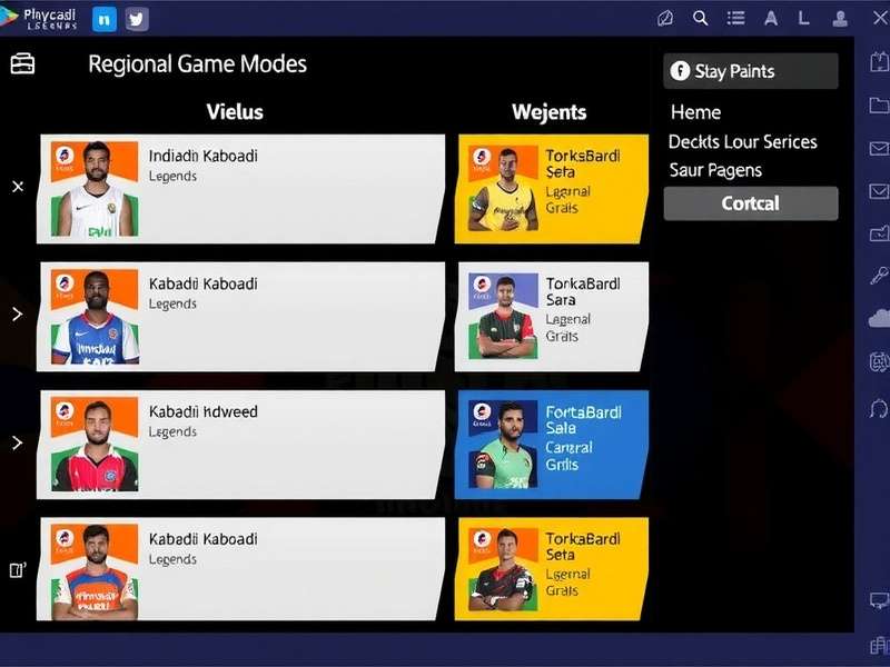 Indian Kabaddi Legends Regional Game Modes